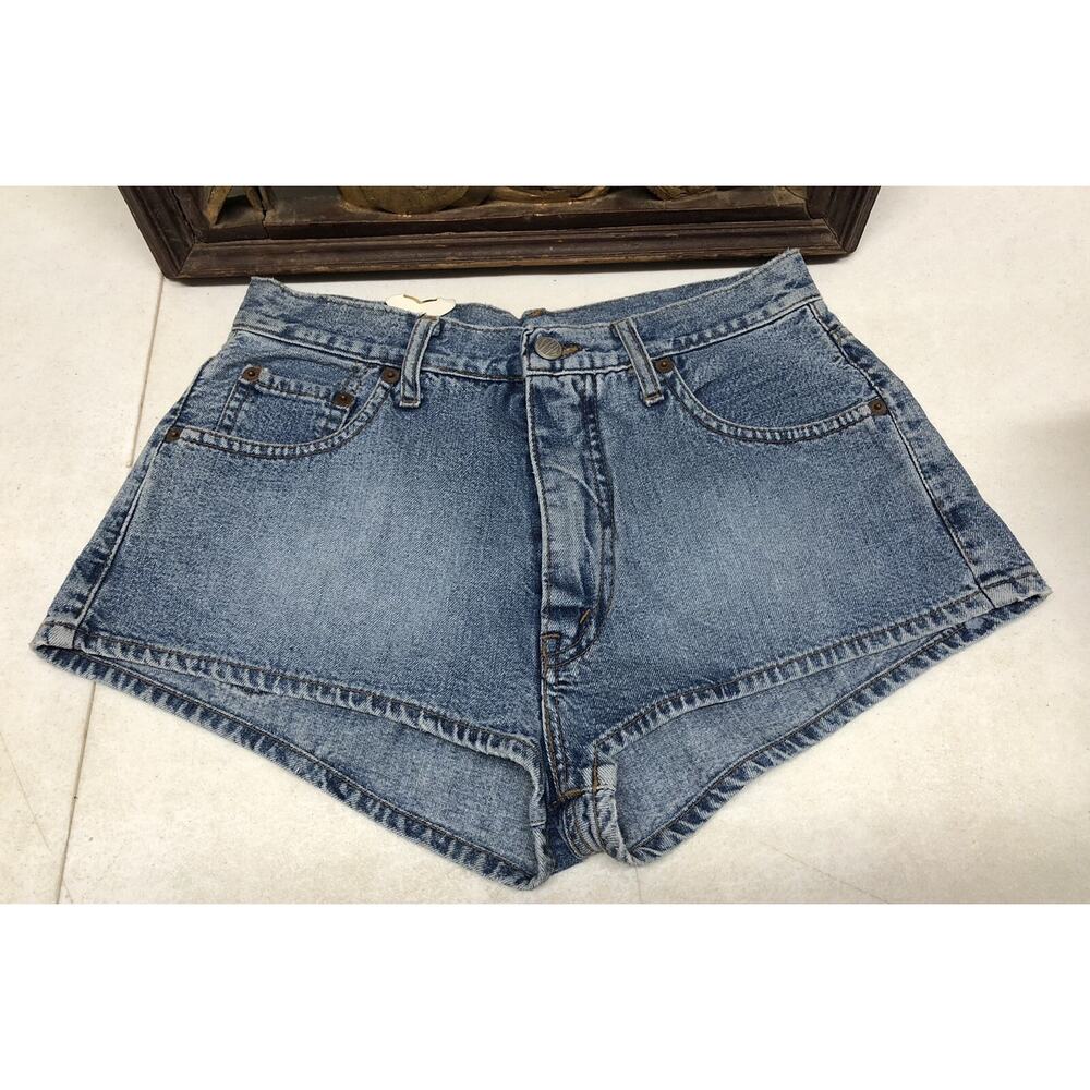 REPLAY Women's Semi Distress Demin Shorts - Size 29 - Made in Italy